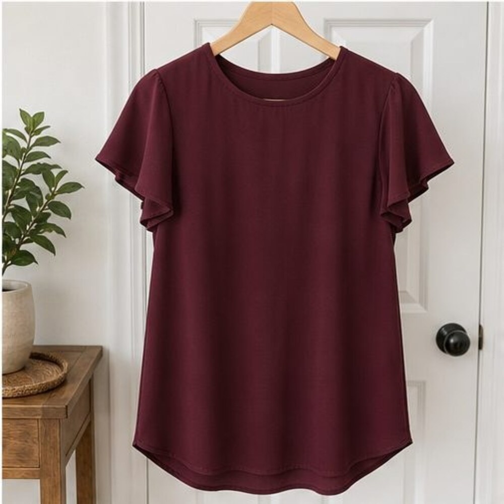 Burgundy Tunic Blouse
